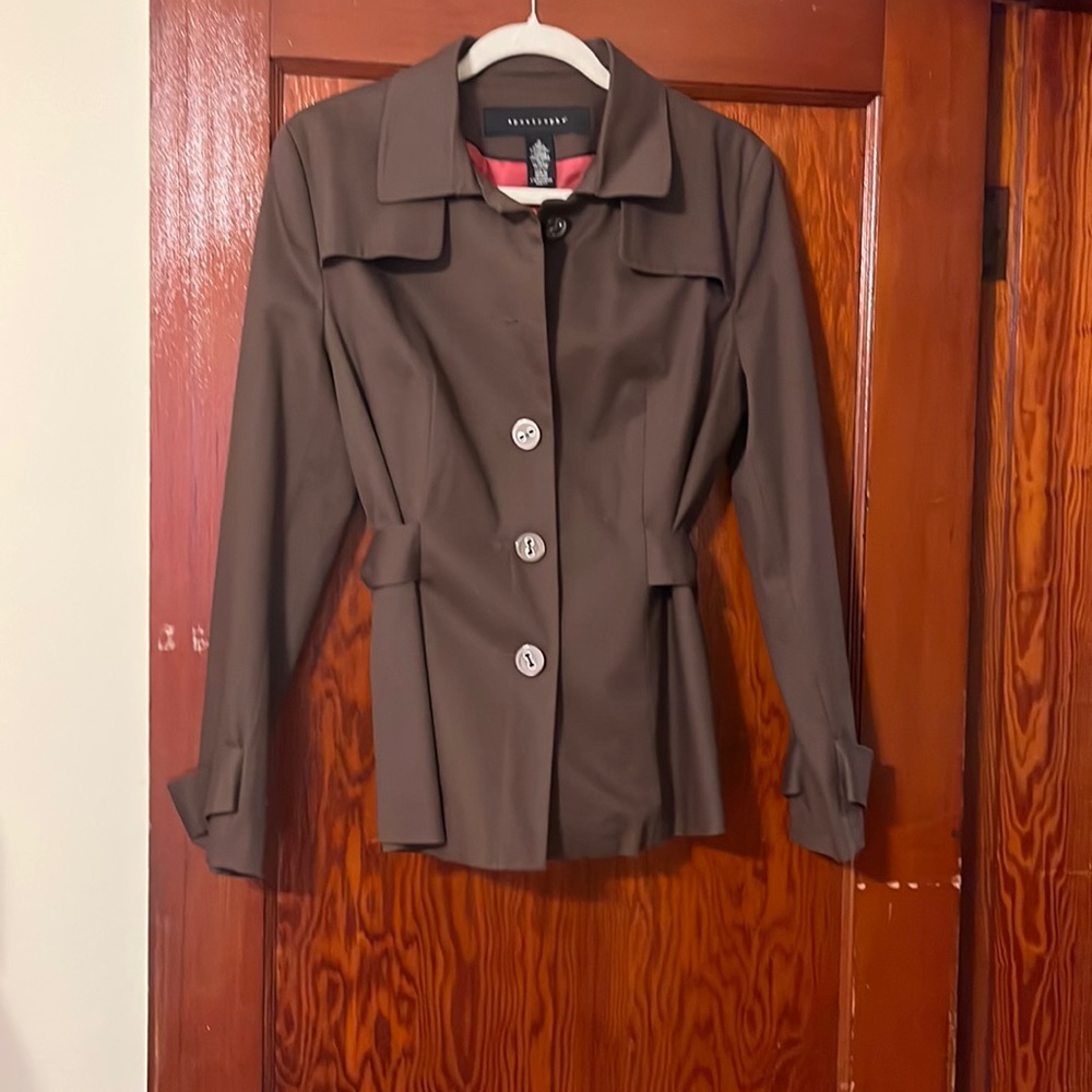 Brown Fully Lined Blazer Jacket By Apostrophe - image 1